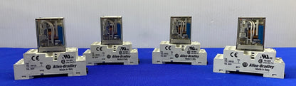 Allen Bradley 700-HN103 リレーソケットベース &amp; 700-HC24Z24-4 アイスキューブリレー 数量 4 