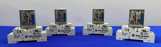 Allen Bradley 700-HN103 リレーソケットベース &amp; 700-HC24Z24-4 アイスキューブリレー 数量 4 