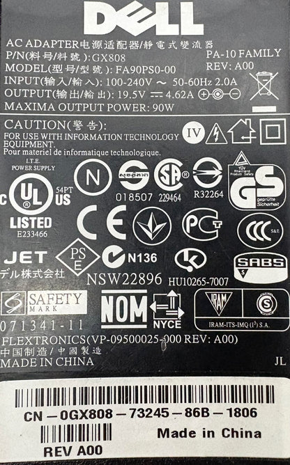 DELL FA90PS0-00 GX808 LAPTOP AC CHARGER POWER ADAPTER - 1 LOT QTY 2