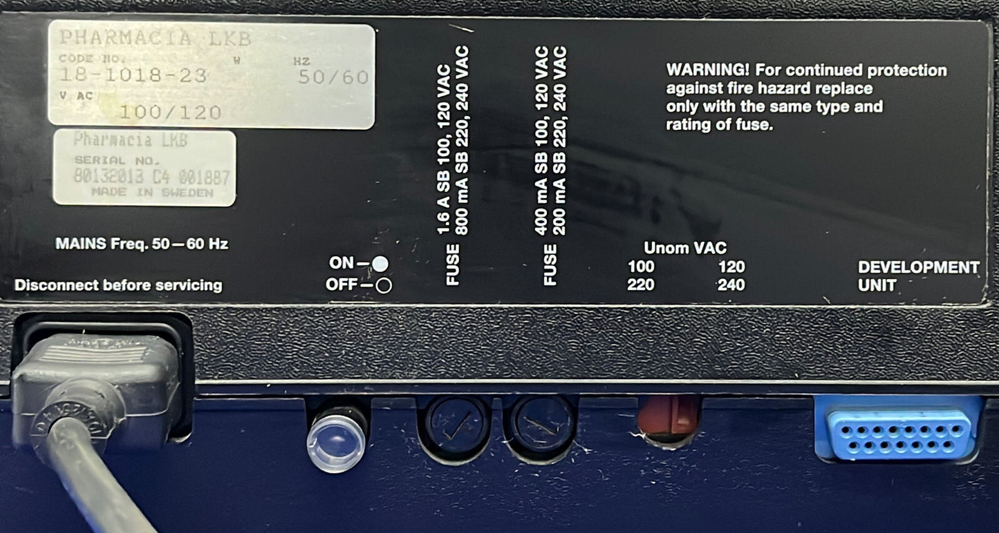GE PHARMACIA LKB PHASTSYSTEM CODE: 18-1018-23 - PARTS/REPAIR