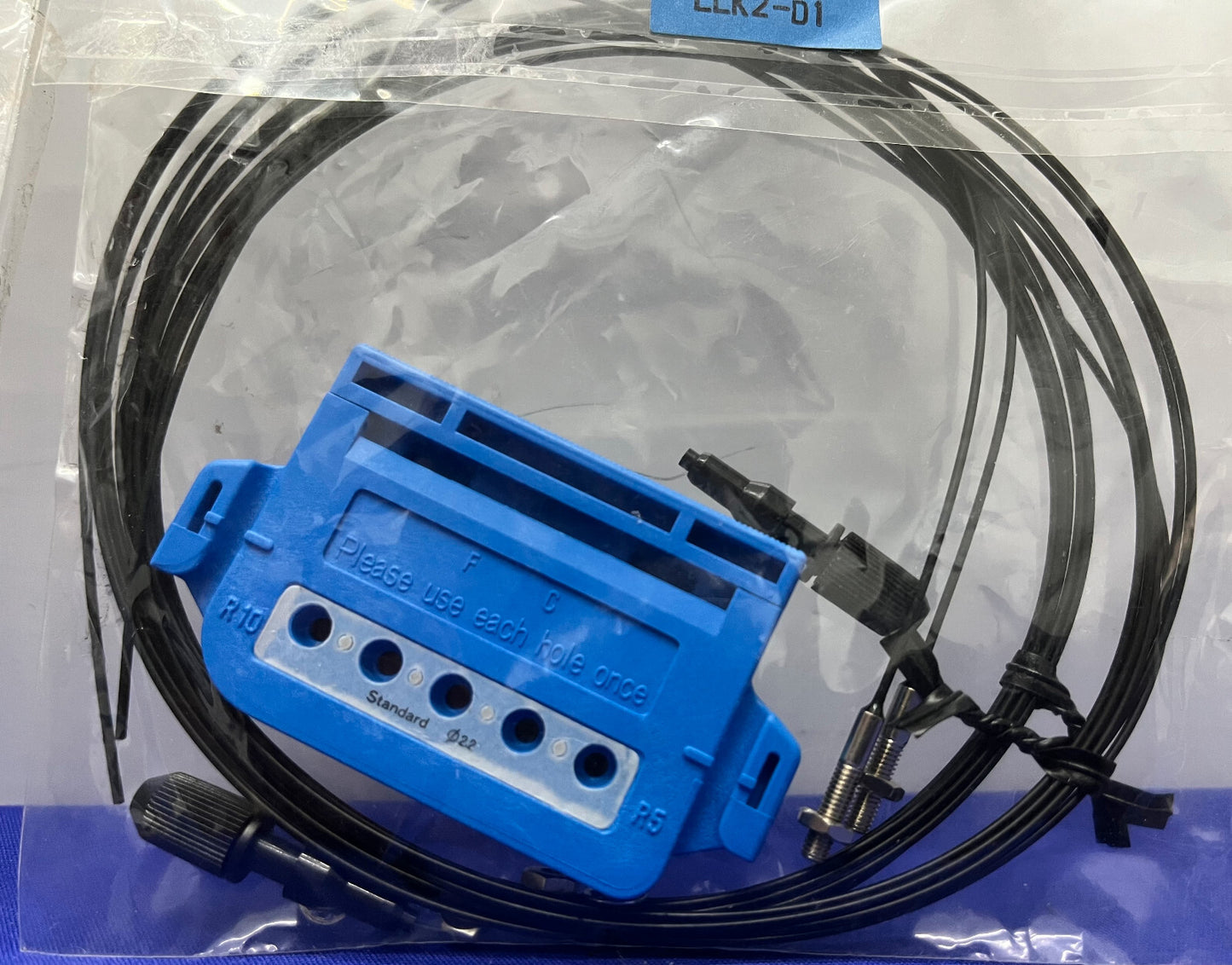 SICK FIBER OPTIC CABLE LLK2-D1 - 1 LOT QTY OF 2