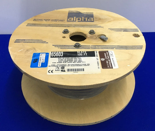 ALPHA WIRE COMPANY 65603 CAVO ARDESIA 100 PIEDI 3/C: 16AWG