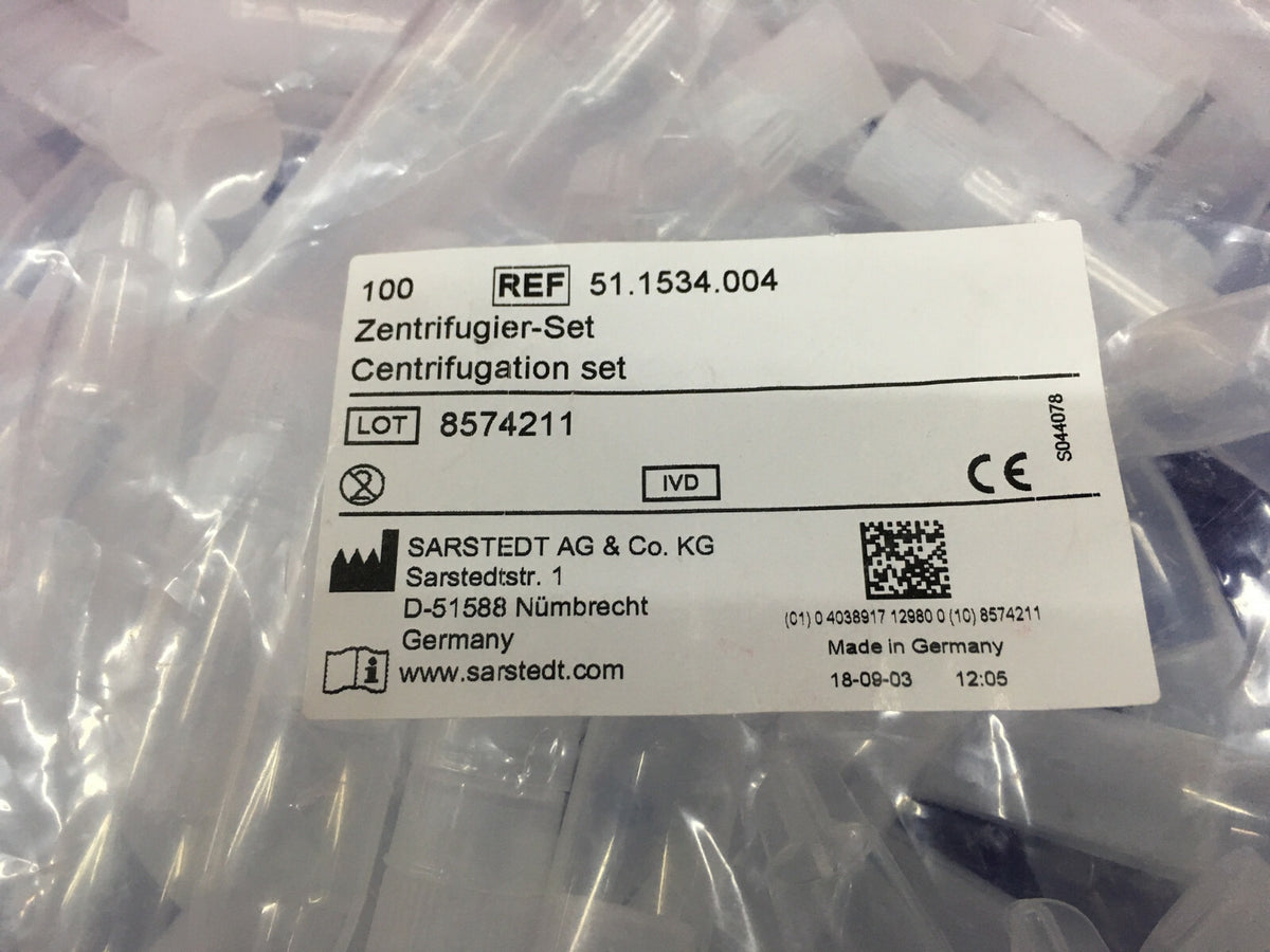 SARSTEDT AF & CO. KG 51.1534.004 / 51.1534 CENTRIFUGATION SET