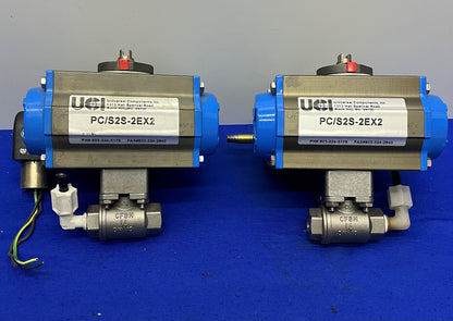 UNIVERSELE COMPONENTEN PC/S2S-2EX2 AANGEDREVEN KLEP met N4S-EX2 - LOT VAN 2
