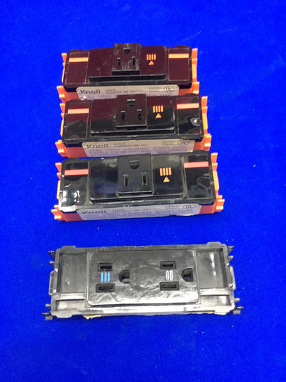 KNOLL QTY 3 618195 &amp; QTY 1 618183 PRESE ELETTRICHE 