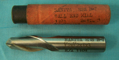 FRESA A TESTA SFERICA HSS M-7 HANITA 1101 2 FL 1/2 X 1/2 X 3