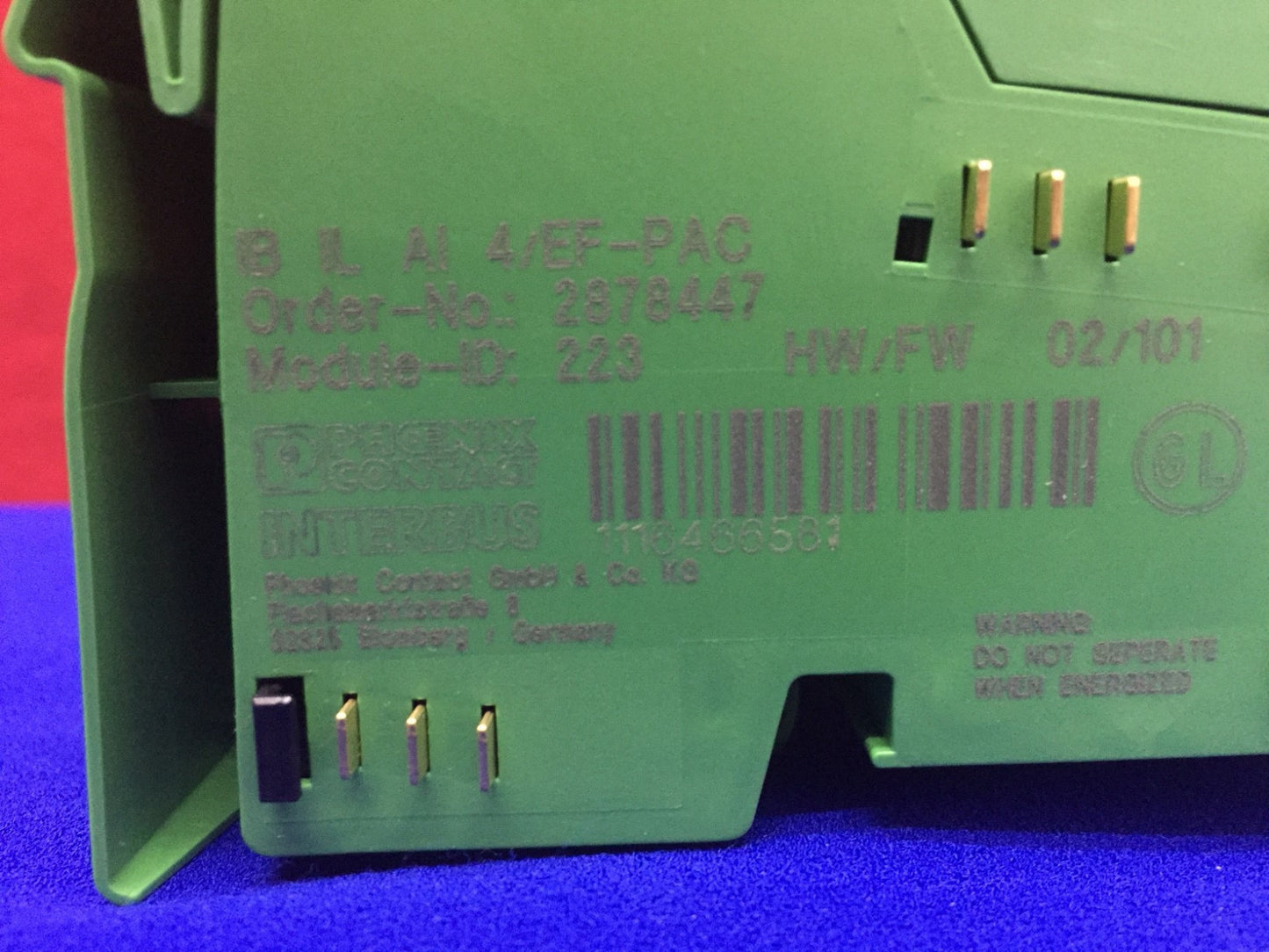 Terminal analógico en línea de Phoenix Contact - IB IL AI 4/EF-PAC - 2878447
