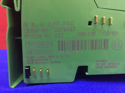 Terminal analógico en línea de Phoenix Contact - IB IL AI 4/EF-PAC - 2878447