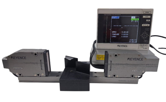 KEYENCE LASER MICROMETER  LS-7601 CONTROLLER WITH LS-7030 SENSONSOR HEAD
