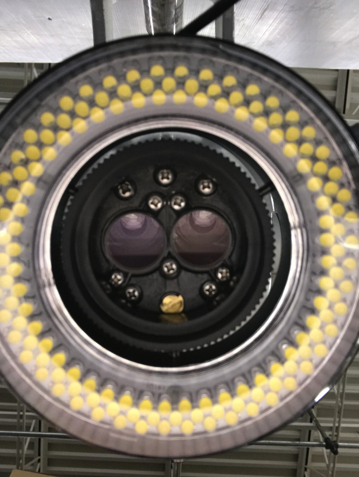 MMBT Ergonomic Backlit LED Track Stand 6.7- 45X Scope with LED Quad Ring Light