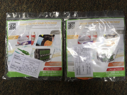 FIS Custom Patch Fiber Cable, Duplex 3mm MM 62.5um OM1 Fiber LC/PC to LC/PC 3m