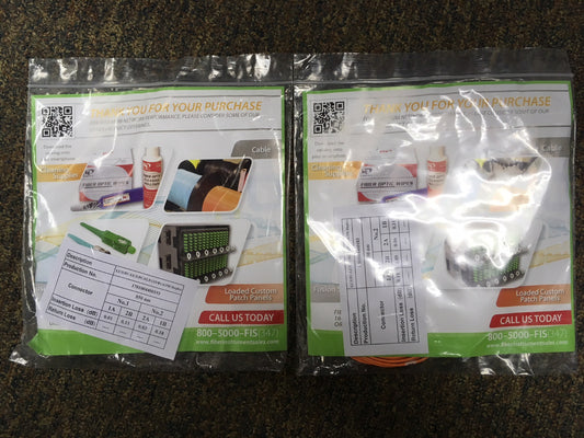 FIS Custom Patch Glasfaserkabel, Duplex 3mm MM 62,5um OM1 Glasfaser LC/PC auf LC/PC 3m