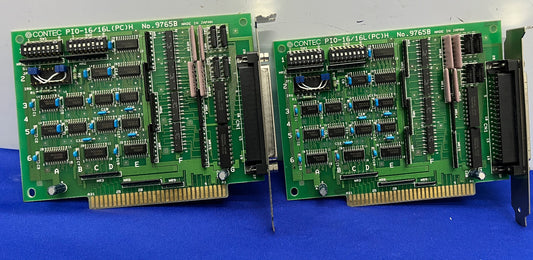 CONTEC PIO-16/16L (PC) H NO. 9765B ISOLATED DIGITAL I/O BOARD - 1 LOT QTY 4