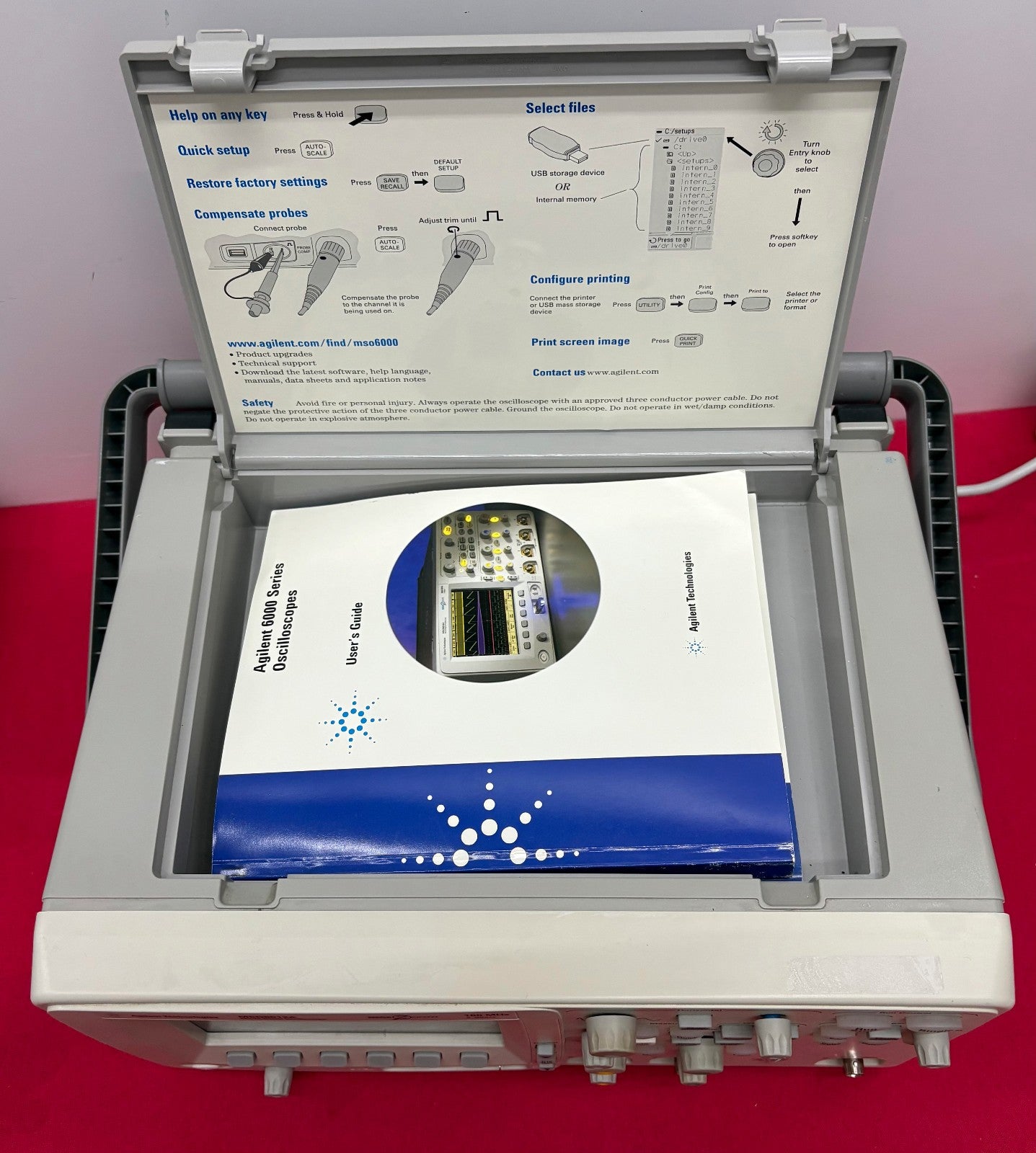 AGILENT MSO6012A MIXED SIGNAL OSCILLOSCOPE 2+16 CH 100MHZ / FOR PARTS/REPAIR