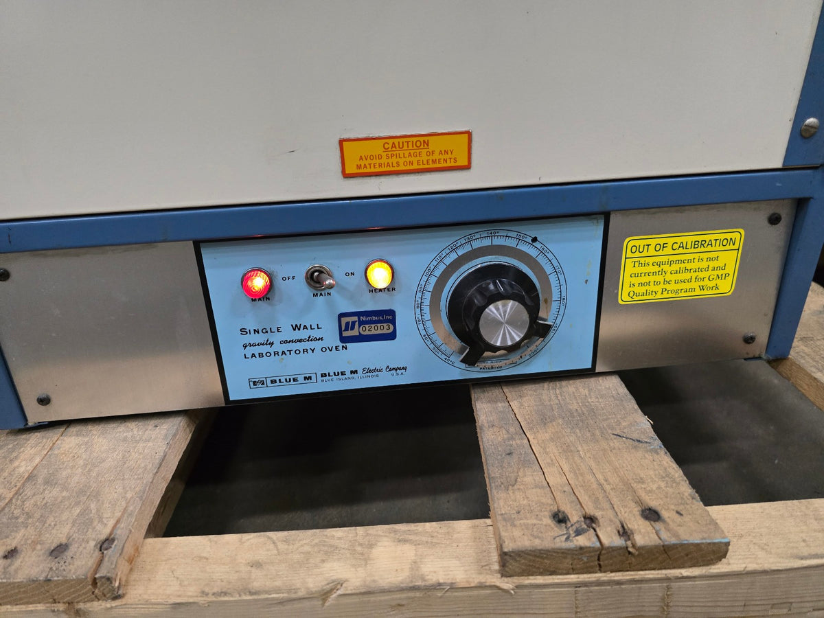 BLUE M SW-17TA SINGLE WALL GRAVITY CONVECTION LABORATORY OVEN