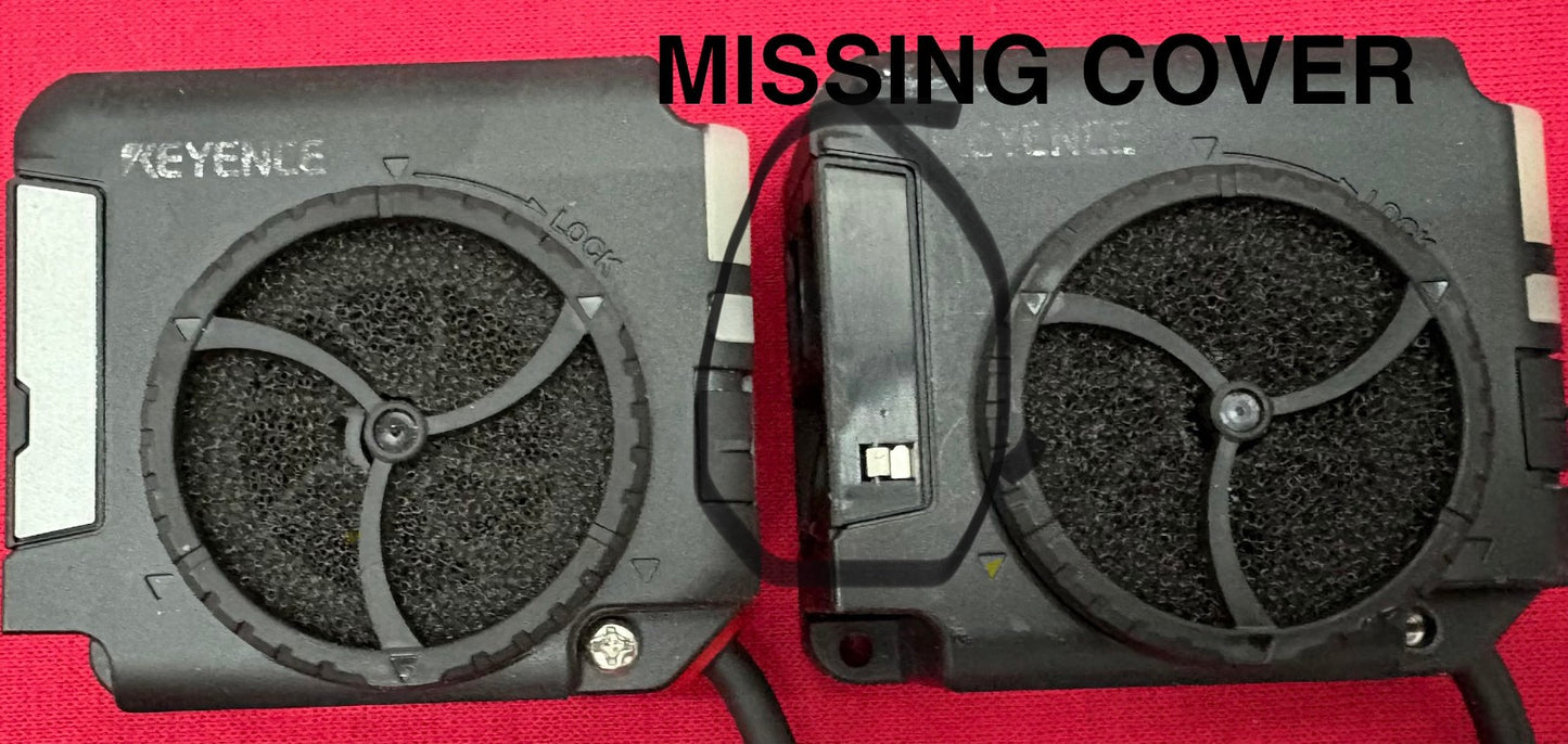 LOT OF 2 KEYENCE SJ-L005F COMPACT FAN STATIC ELIMINATOR IONIZER