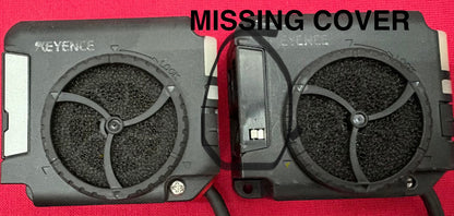 LOT OF 2 KEYENCE SJ-L005F COMPACT FAN STATIC ELIMINATOR IONIZER