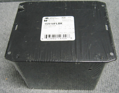 HAMMOND MANUFACTURING 1591VFLBK PLASTIC ENCLOSURE FLANGED LID BLACK