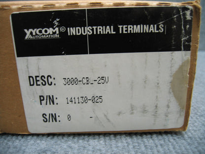 XYCOM AUTOMATION DESC: 3000-CBL-25V,P/N 141130.025,25' (7.5M) VIDEO CABLE