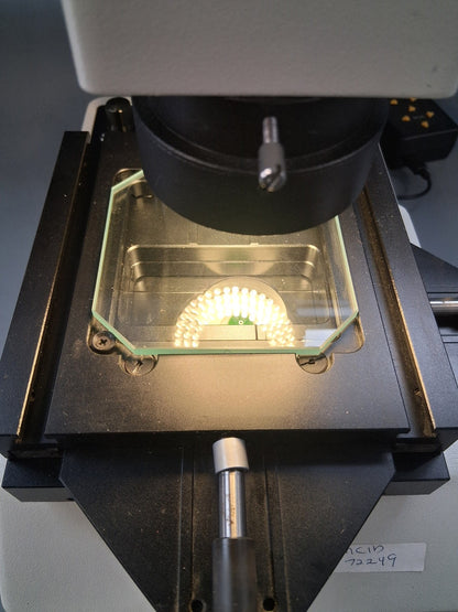 MMBT-1DM XY Tool Scope 20X Toolmakers Manual Microscope  2"x2" Stage HDMI Camera