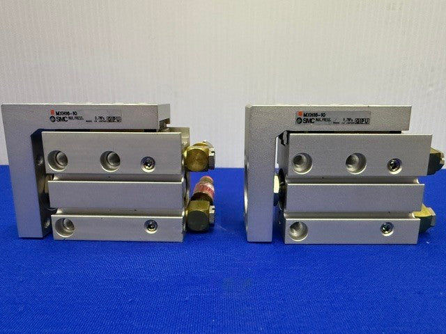 SMC MXH16-10 Pneumatic Compact double stroke slide table 10mm 1 Lot of Qty. 2