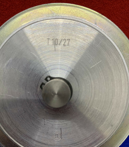 Lotto di 2 pulegge per cinghia dentata di precisione T10/27