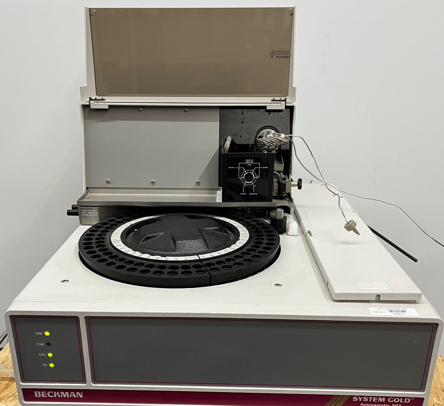 ÉCHANTILLONNEUR AUTOMATIQUE BECKMAN GOLD 507/DÉTECTEUR 168/MODULE SOLVANT 126 LOT DE PIÈCES/RÉPARATION