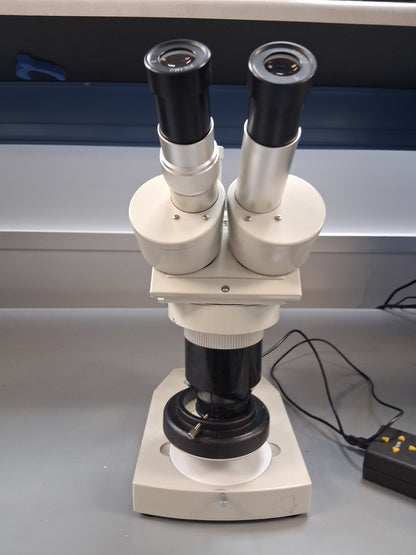 MEIJI EMT TRINOCULAR STEREO MICROSCOPE STAND LED LIGHT Missing Camera, Tube & TV