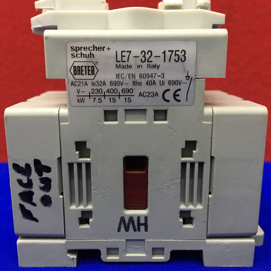 SPRECHER+SCHUH / BRETER LE7-32-1753 BELASTINGSCHAKELAAR