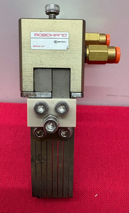 DESTACO ROBOHAND RP-5M-V MINIATURE 2 JAW PNEUMATIC PARALLEL GRIPPER PARTS/REPAIR