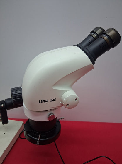 Leica S4E 6.3-30X Stereo Zoom Microscope with Boom Stand and LED Ring Light