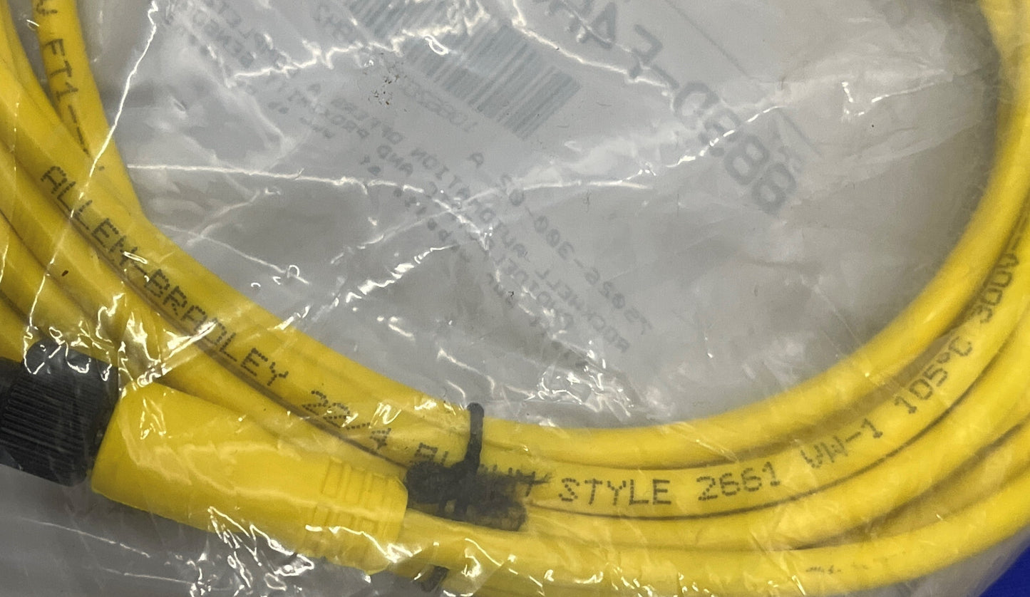 AB ALLEN BRADLEY 889D-F4AC-5 Ser. b 889D QD コードセット 4 ピン DC マイクロ 5M (16.4FT)