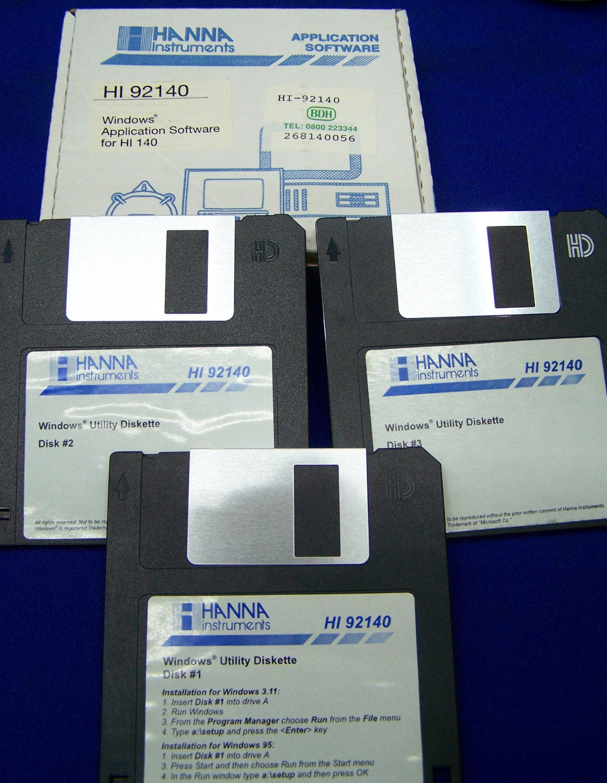 HANNA QTE 1 ENREGISTREUR DE DONNÉES HI140BH &amp; HI140AH QTE 1 LOGICIEL HI92140 QTE 2 HI90140