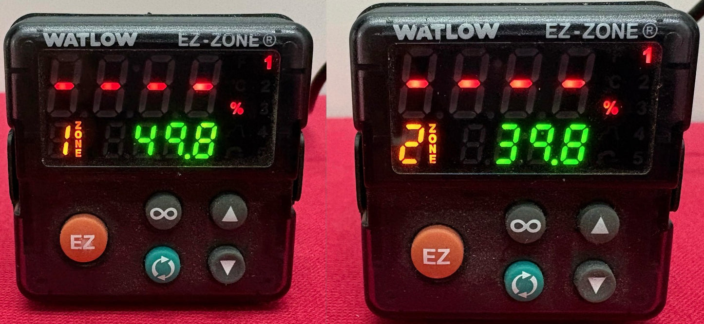 WATLOW EZ-ZONE® PM6C3CJ-3AAAAAA MULTI-FUNCTION TEMPERATURE PID CONTROLLER -QTY 2