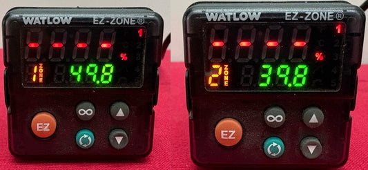 WATLOW EZ-ZONE® PM6C3CJ-3AAAAAA MULTI-FUNCTION TEMPERATURE PID CONTROLLER -QTY 2