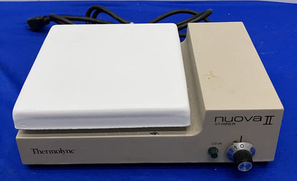 THERMOLYNE NUOVA II / S18525STIRRER PLATE ITEM IS USED TESTED WORKS 7" X 7"
