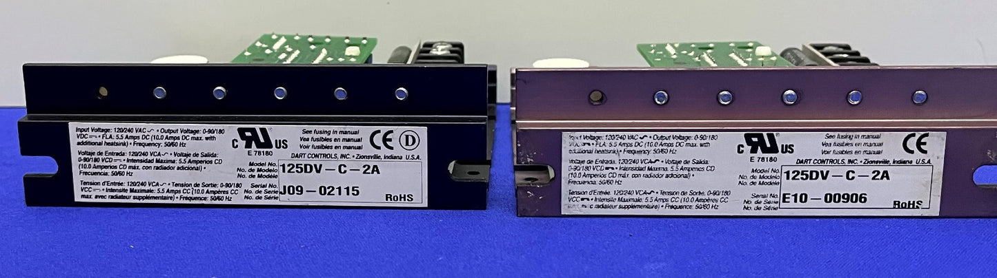 DART CONTROLS 125DV-C-2A LOT VAN 2 - ONDERDELEN/REPARATIE