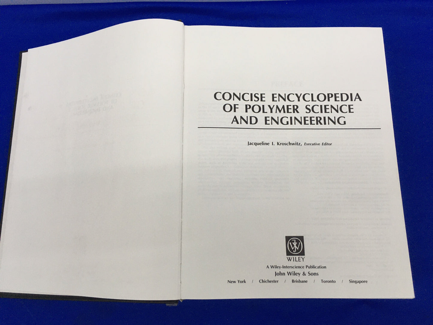 WILEY-INTERSCIENCE ISBN 0-471-51253-2 BEKNOPTE ENCYCLOPEDIE VAN POLYMEERWETENSCHAP