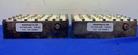 RF BANDPASS BANDPASSFILTER 532-5000-0466 / CMF466 - 1 LOT HOEVEELHEID 2