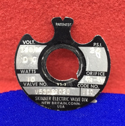 Bobine d'électrovanne à interrupteur automatique ASCO 2-3-4 voies, vanne n° V530B2020