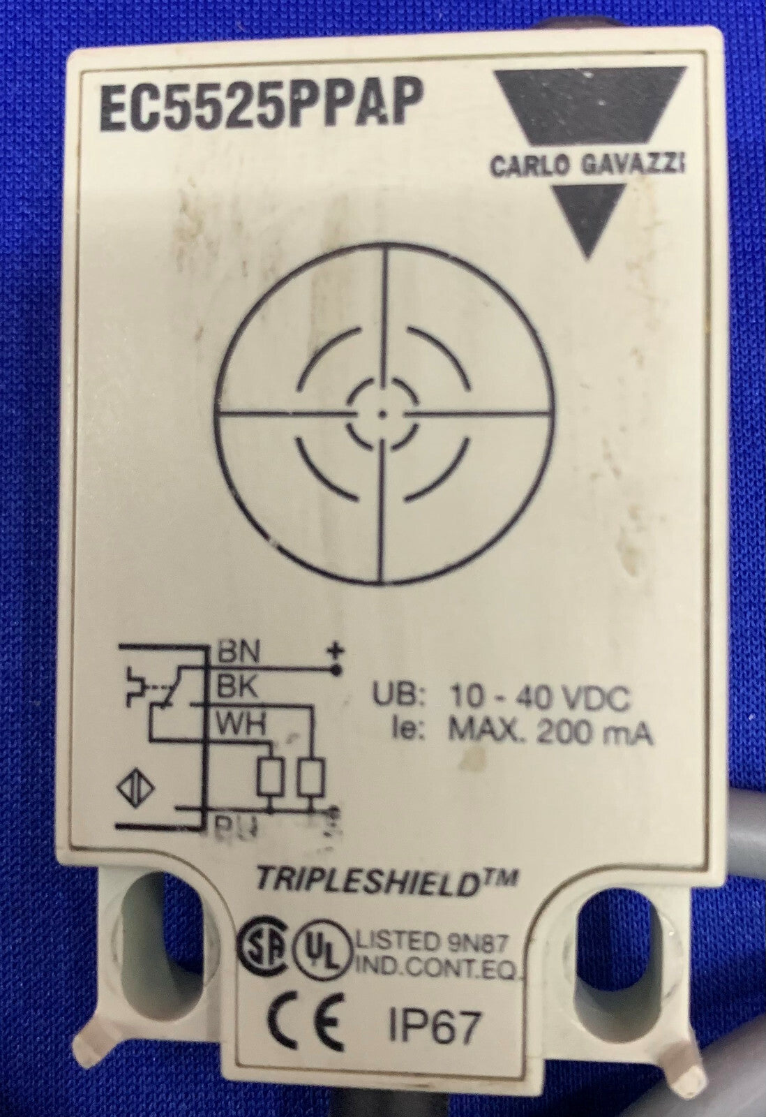 3er-Set kapazitiver Näherungssensor EC5525PPAP 10-40 VDC von Carlo Gavazzi