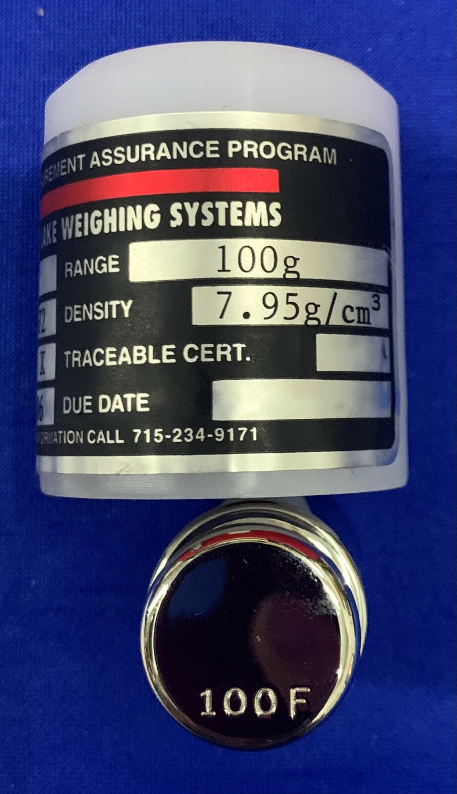 ライスレイク計量システム 500G 100G 50G SS 円筒形重量クラス F2 