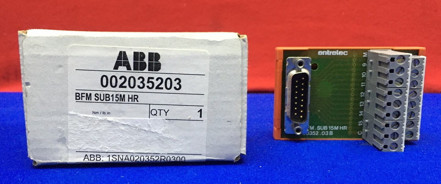 ABB / ENTRELEC 002035203 / 20352.03B DIN-RAIL IEC:60V 1A -2 50mm2 