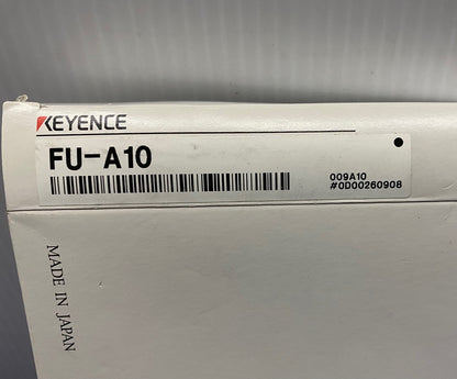 KEYENCE FU-A10 FIBER OPTIC SENSOR 2 METERS 10mm AREA BEAM