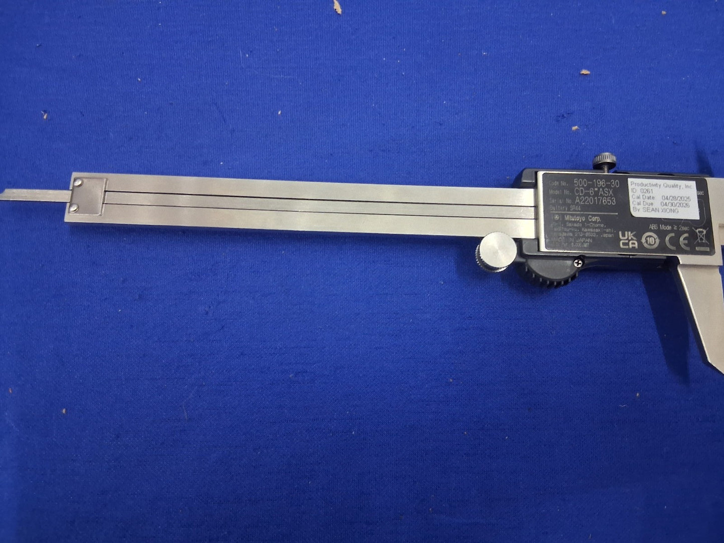 Mitutoyo 500-196-30 CD-6" ASX Digimatic Digital Caliper 6 inch With Case