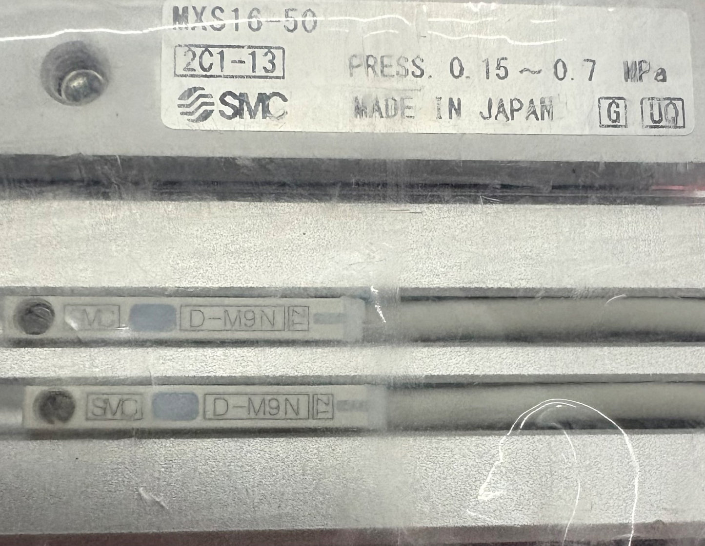 SMC MXS16-50A-M9NL GUIDED PNEUMATIC CYLINDER AIR SLIDE TABLE