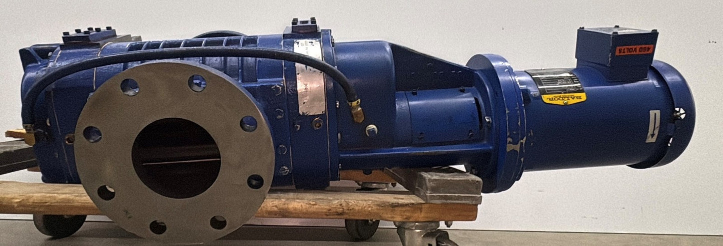 VACUUM BOOSTER BLOWER 9" FLANGE W/ BALDOR 3 HP ELECTRIC MOTOR - PARTS/REPAIR