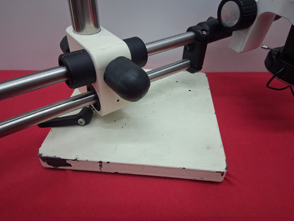 Leica S4E 6.3-30X Stereo Zoom Microscope with Boom Stand and LED Ring Light
