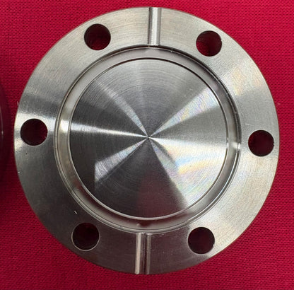 CONFLAT FLANGE BLANK DOUBLE SIDED 2 3/4” STAINLESS STEEL FITTING - 1 LOT QTY 3