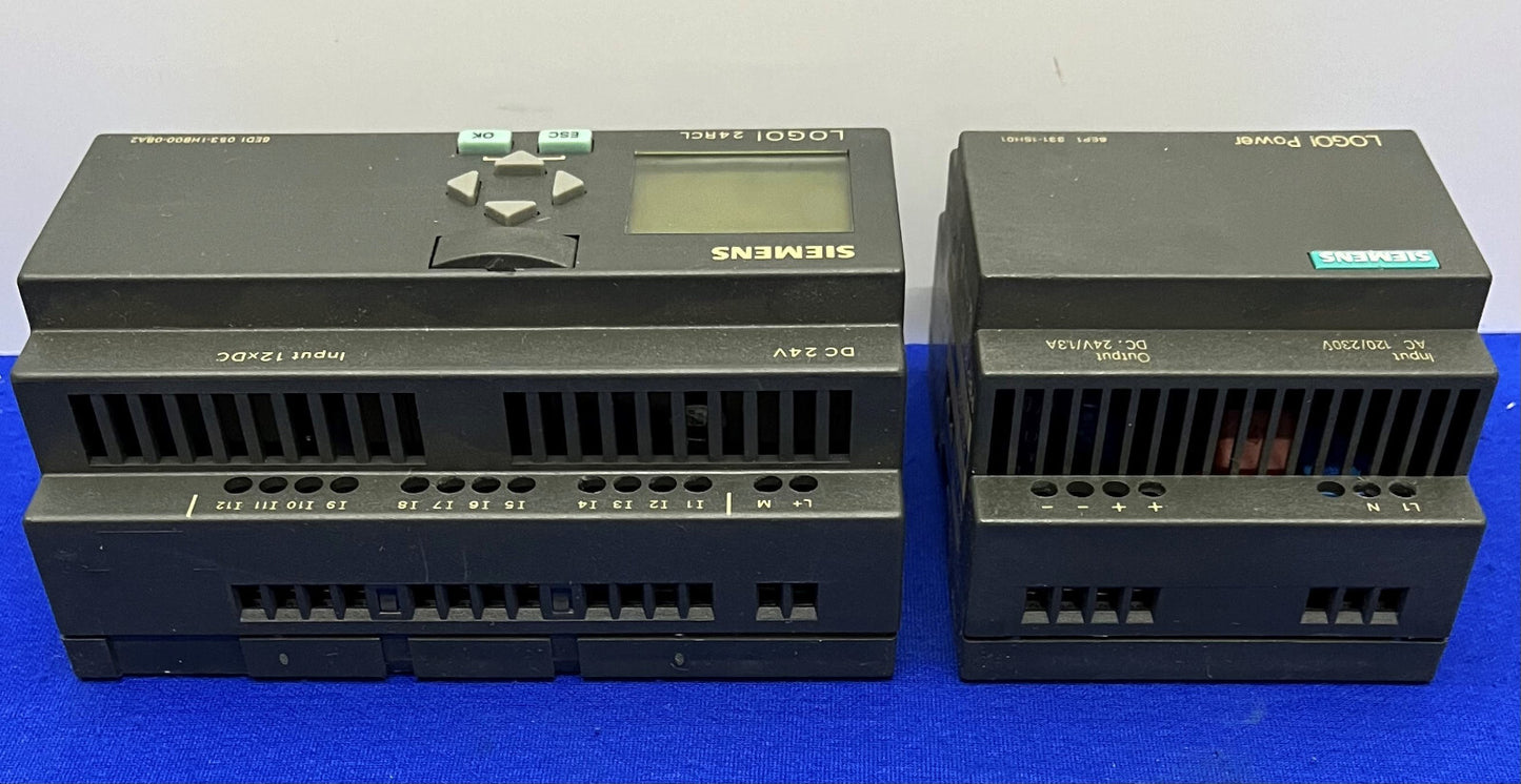 SIEMENS LOGO 24RCL 6ED1 053-1HB00-0BA2 &amp; 6EP1331-1SH01